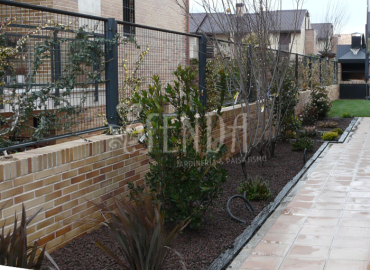 Paisajismo en pasillo vegetal y diseño funcional