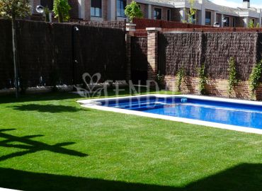 Jardinería con piscina: césped impecable y privacidad vegetal